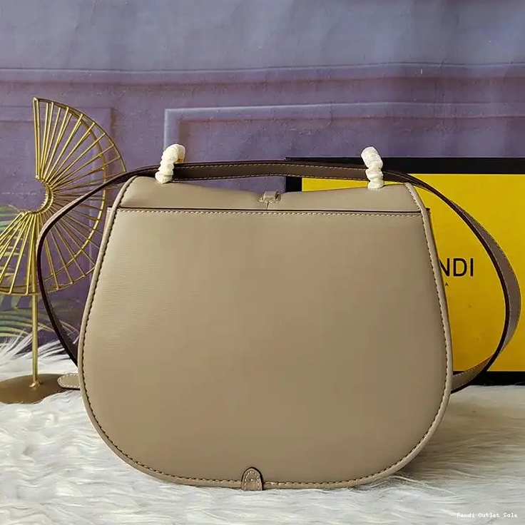 Cheap Leather C'mon In Fendi Calf Medium Grey Bag 0516